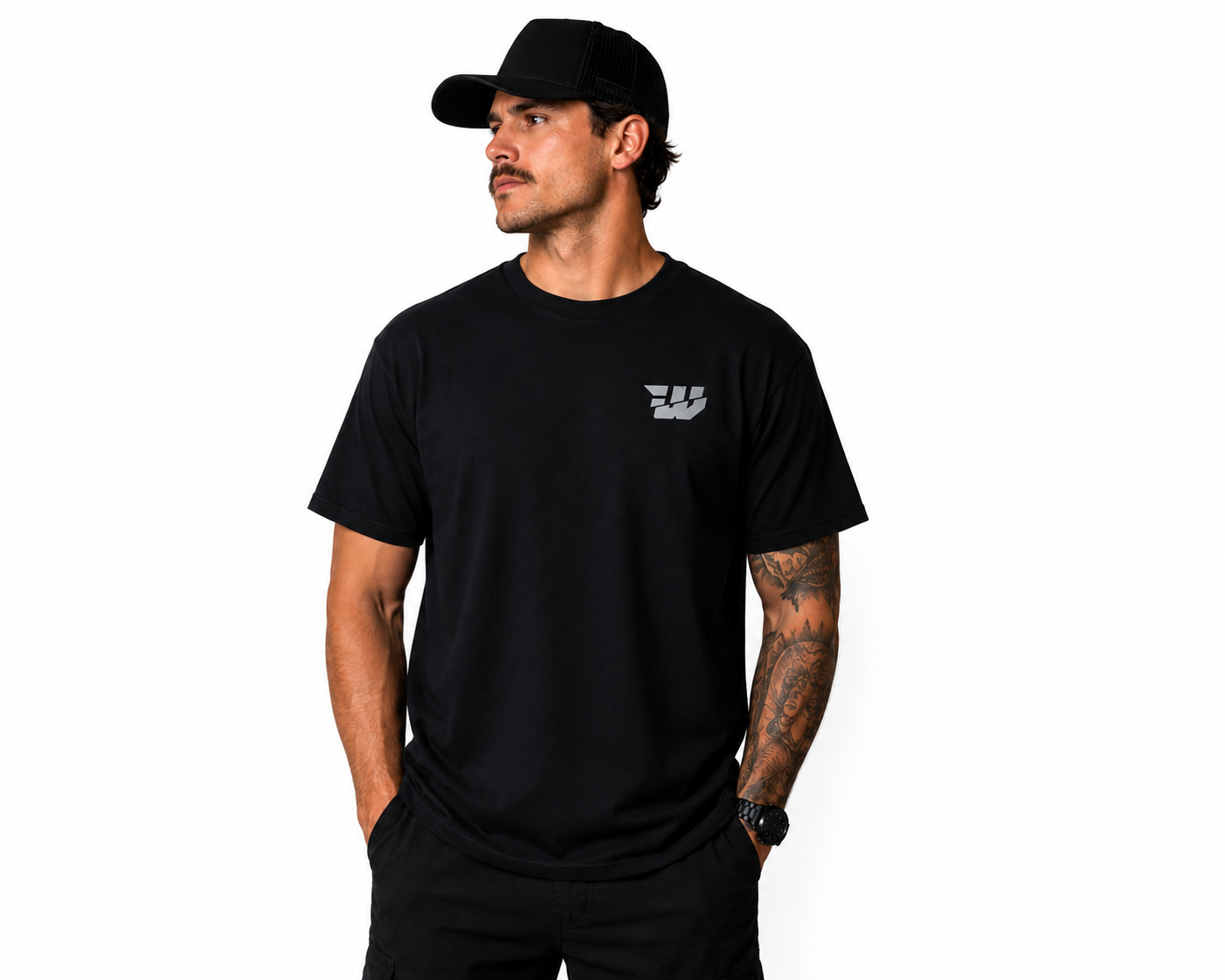 Adults Skull Driver Tee - Black