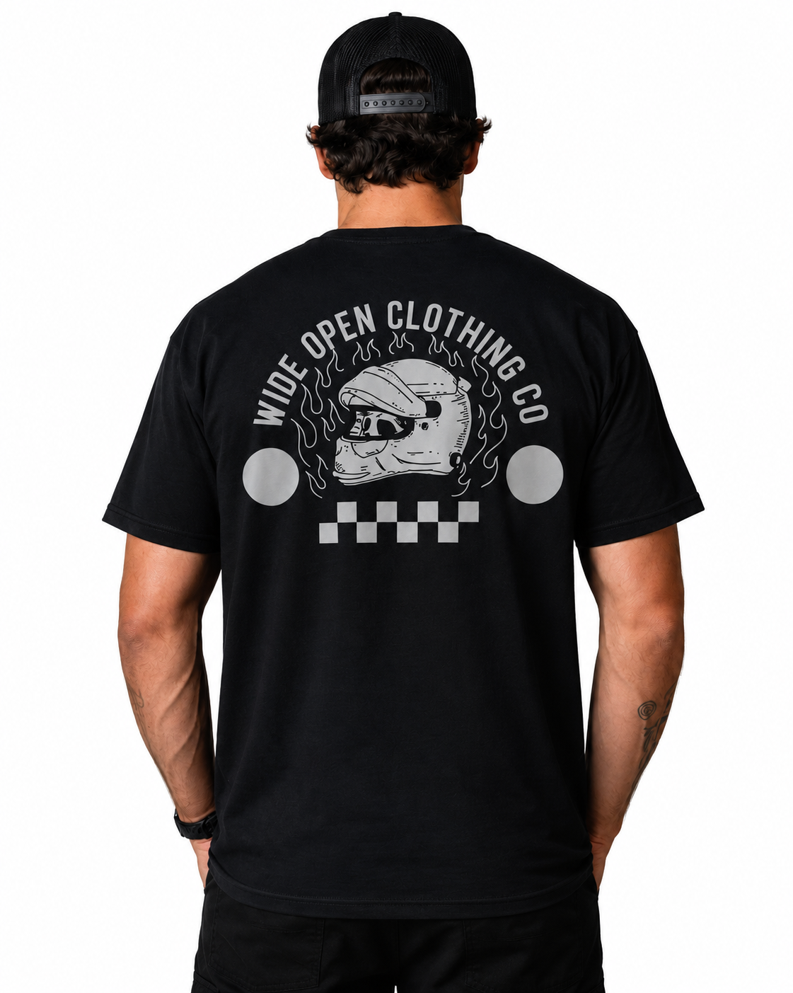 Adults Skull Driver Tee - Black