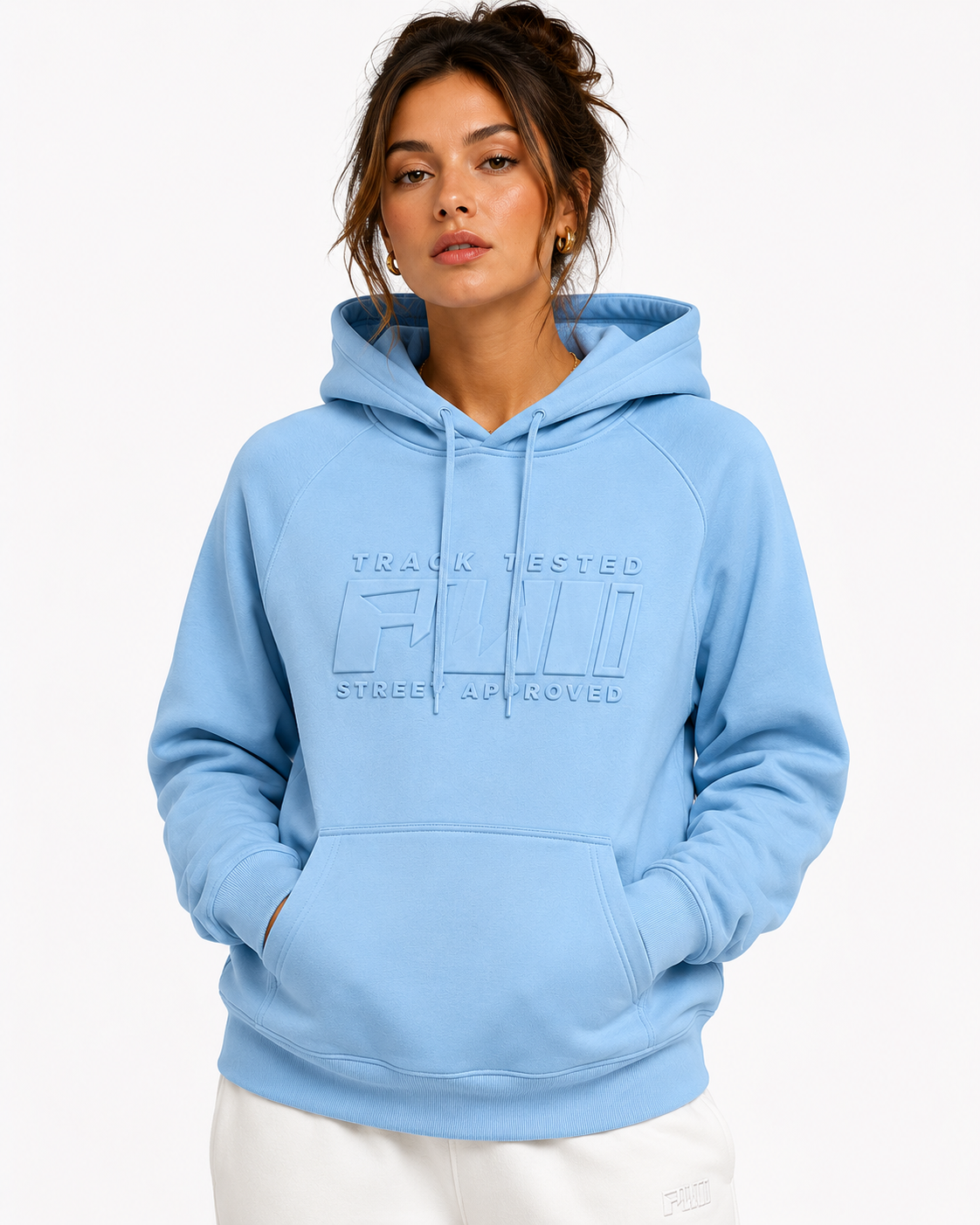 Track Tested Hoodie - Sky Blue