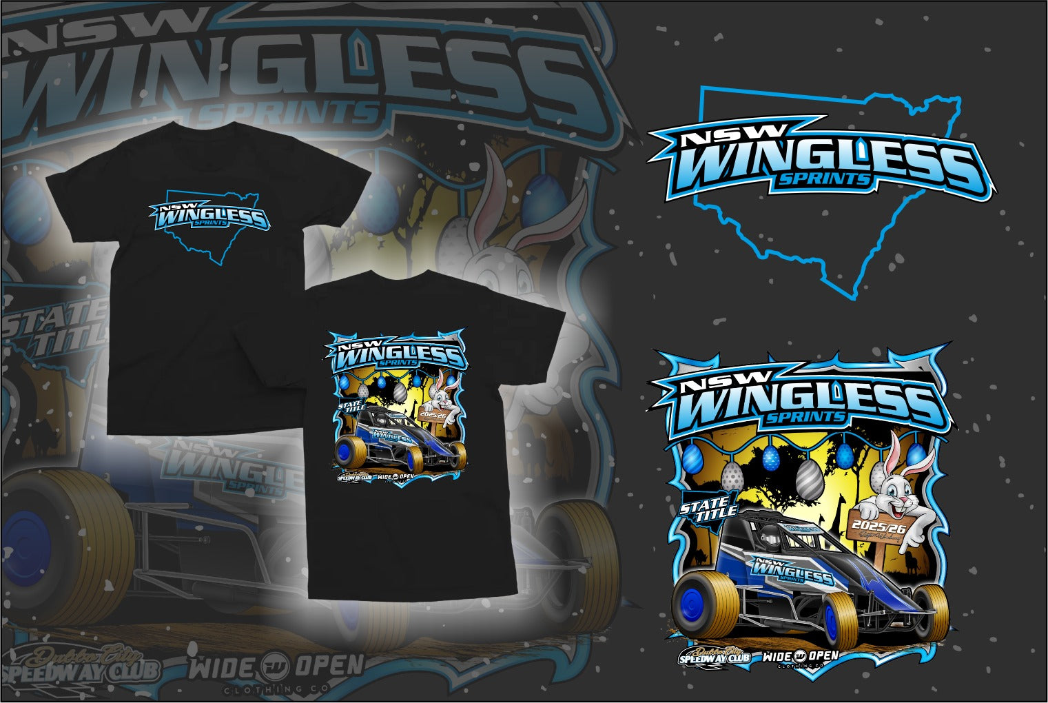 2025 NSW Wingless Title Tee - Adults