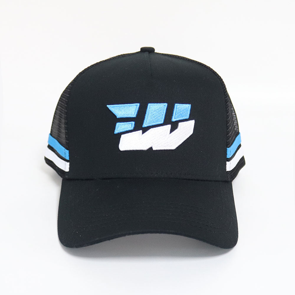 Trucker Cap - Black/Black&Blue