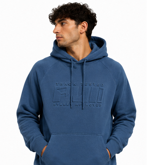 Track Tested Hoodie - Steel Blue