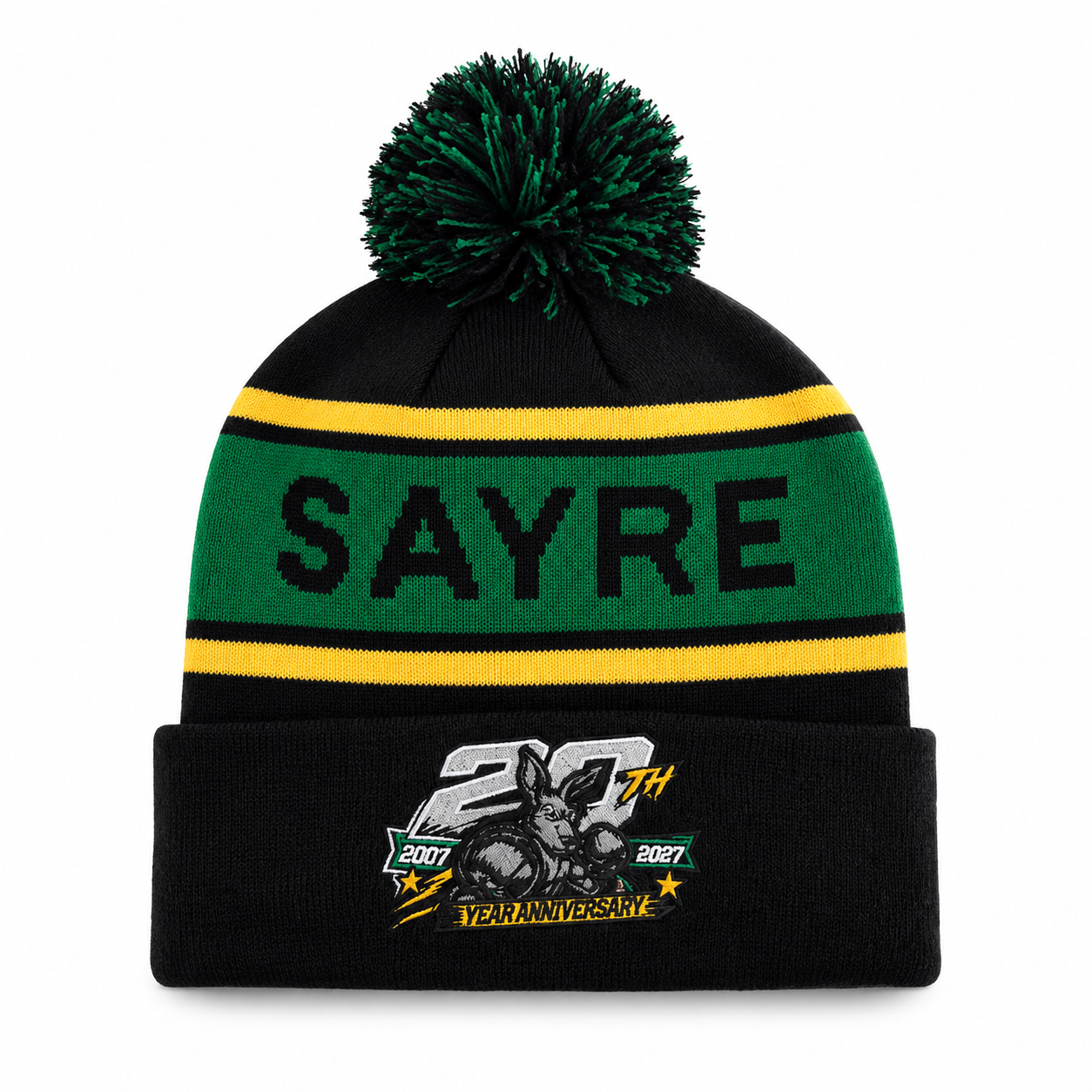 Aussie Racing 20th Anniversary Pom Pom Beanie